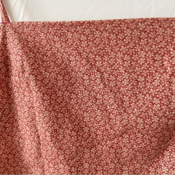 Vintage 60s handmade bodycon cami midi dress floral blush straight neck - Picture 4 of 4